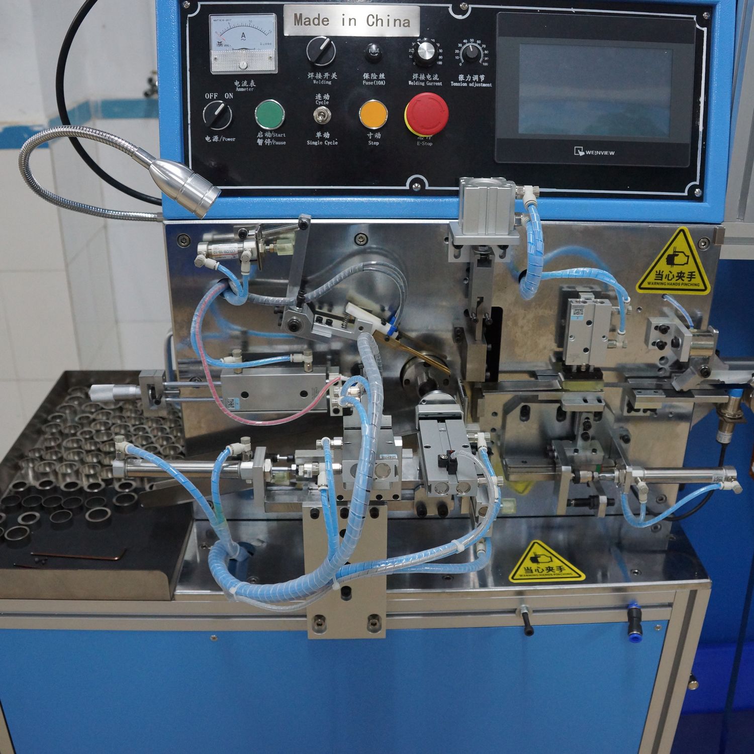 Automatic amorphous ribbon toroid core welding winding machine (SS-RTC01)