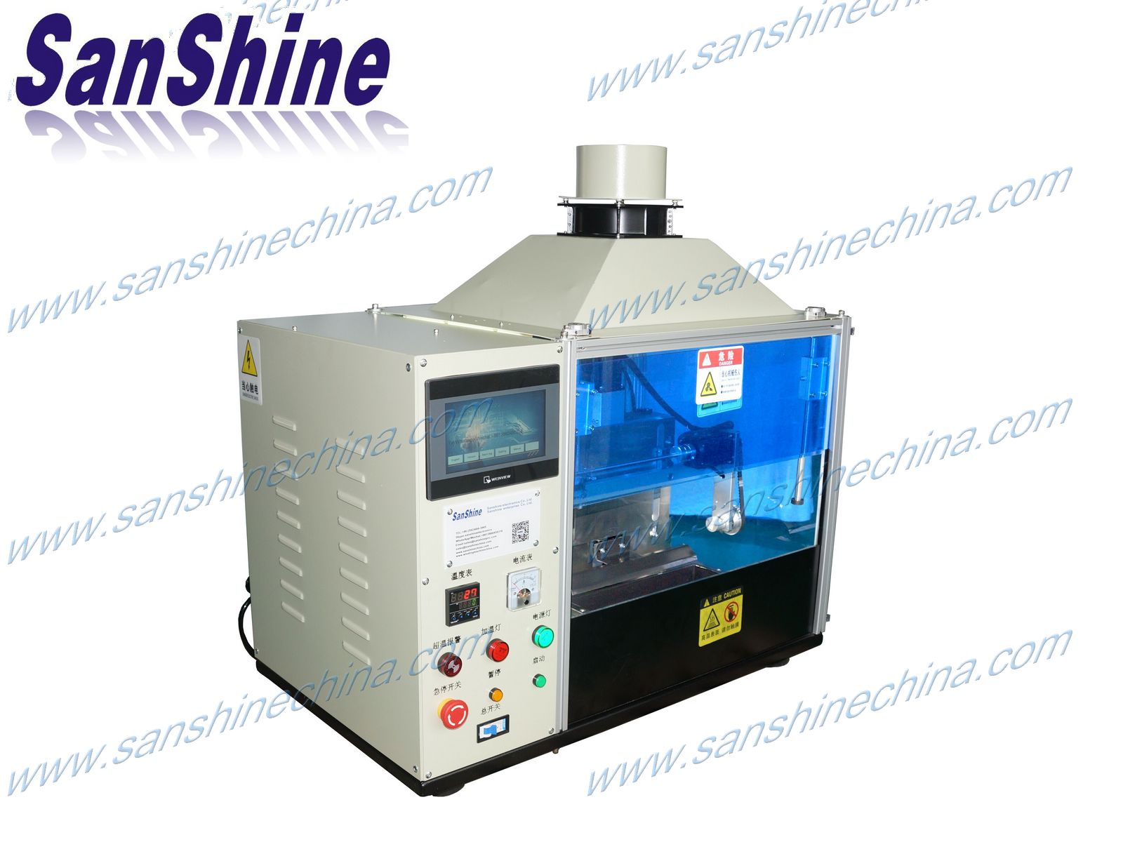Touching screen type three axes multifunctional angle able automatic solder coil tinning machinery