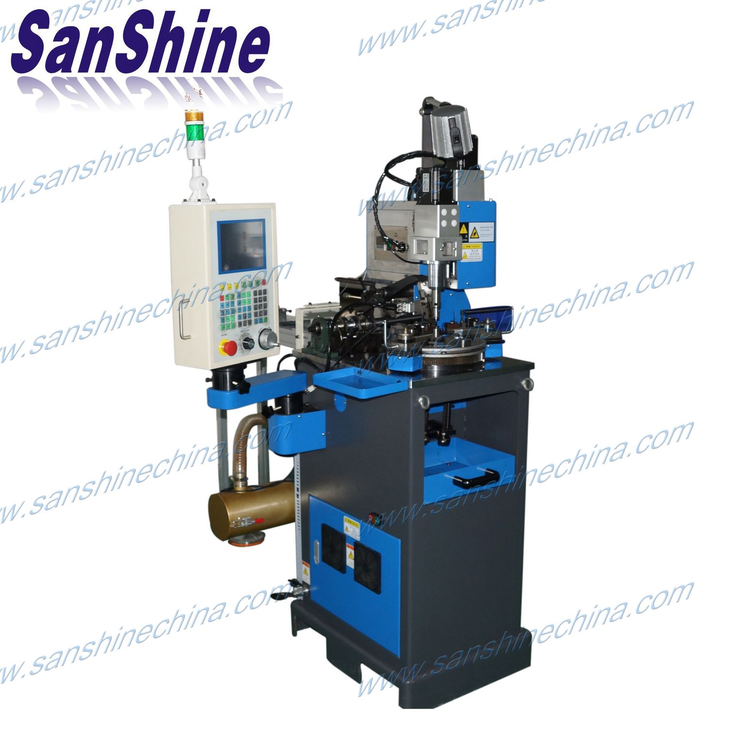 Cam type fully automatic round flat wire air coil winding machine robot (SS-RFAC01)